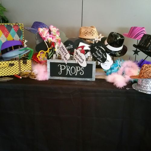 Some of our wedding props.  They are high end and 