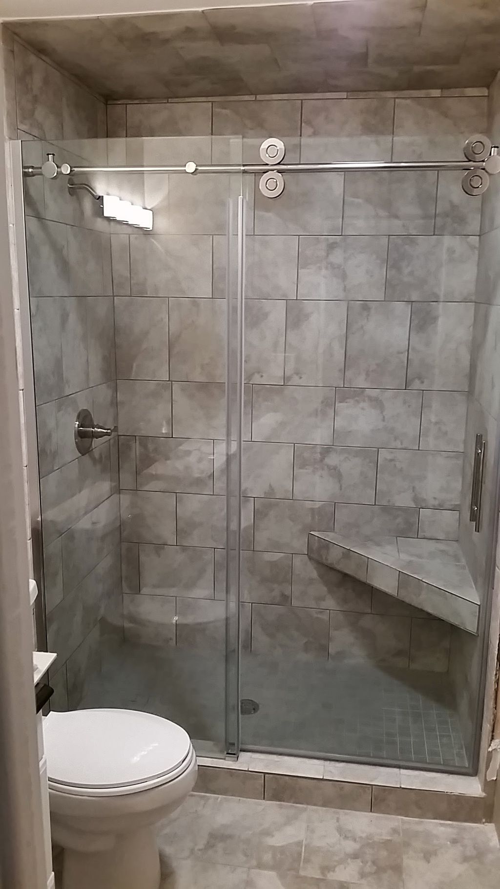 Frameless Shower door install DBCR/MHIworks