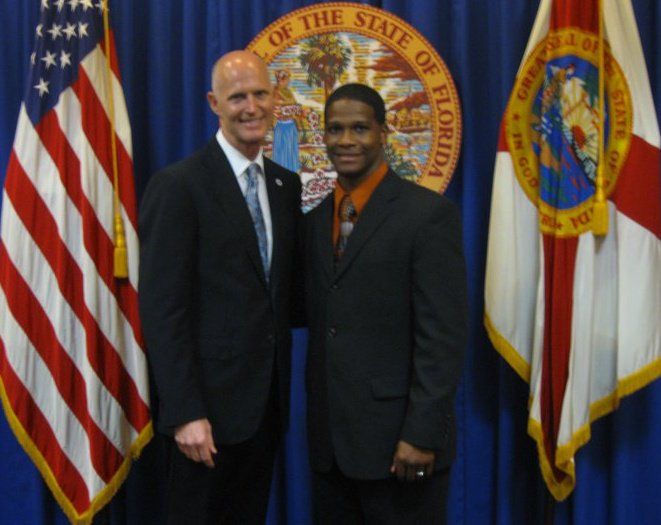 Visiting Governor Rick Scott at his office in Tall