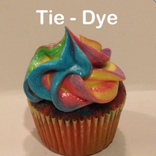 Tie - Dye Mini Cupcake
