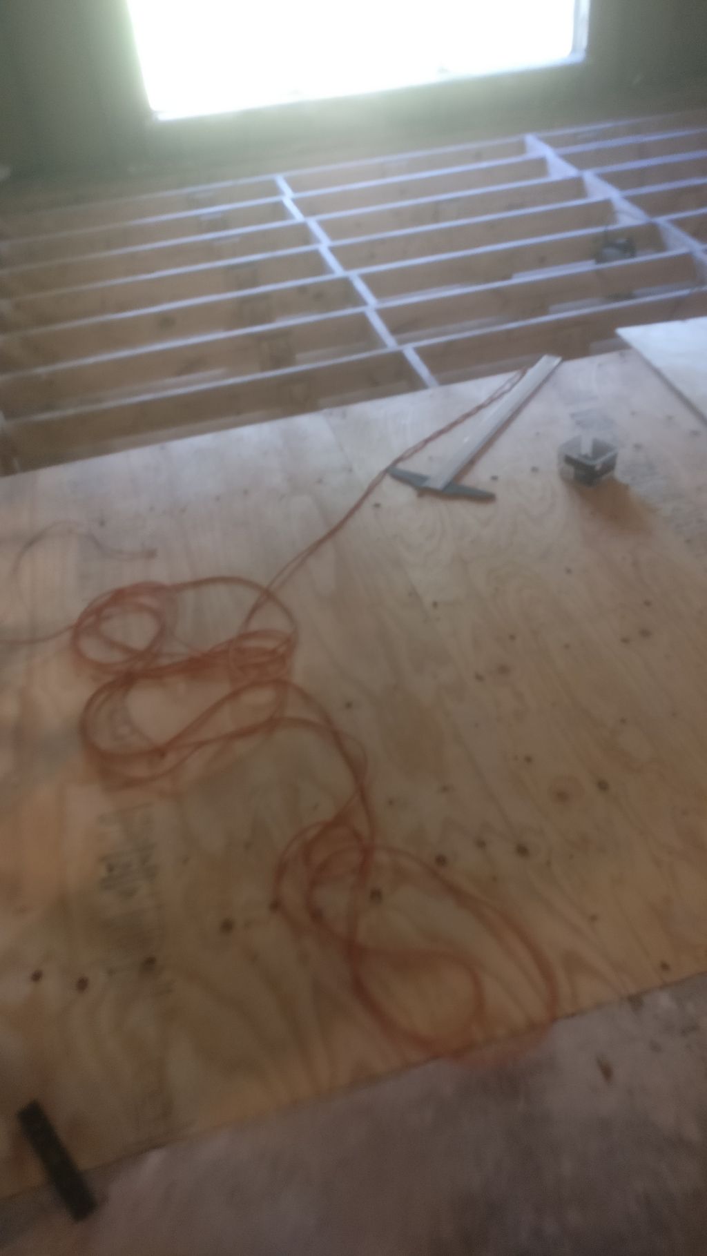 erect framing and subfloor install