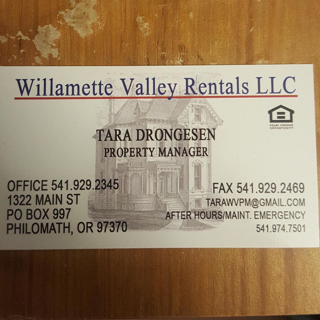 Willamette Valley Rentals llc