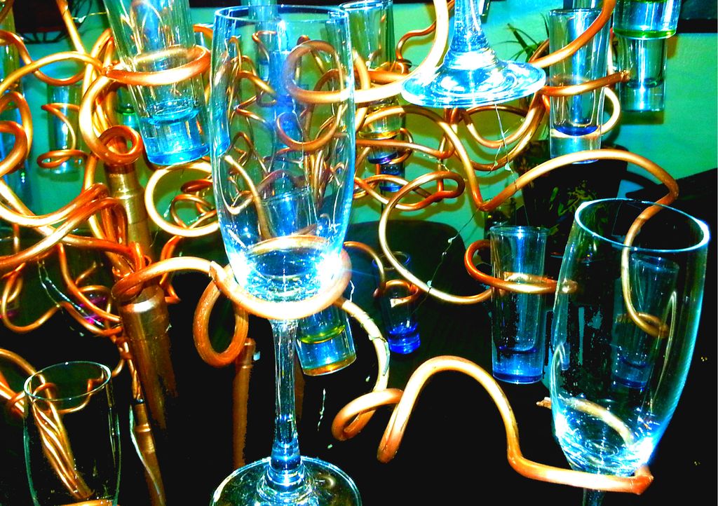 Our one of a kind cocktail tree just about to be f