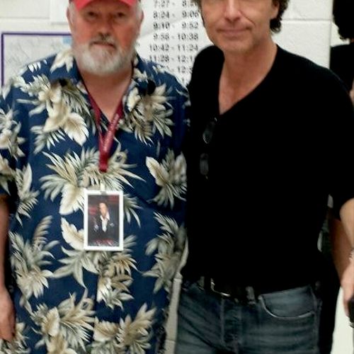 Jim and Richard Marx backstage after a concert in 