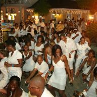 Throwing Down At An Outdoor All White Party!