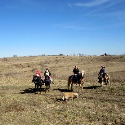 Trail ride with Amos and friends