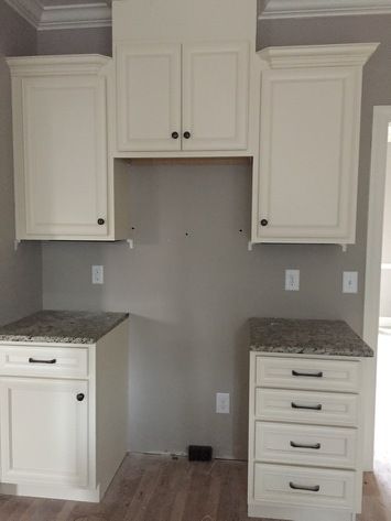 Installed Cabinets.