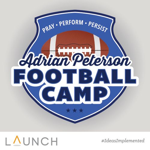 Adrian Peterson Football Camp Logo