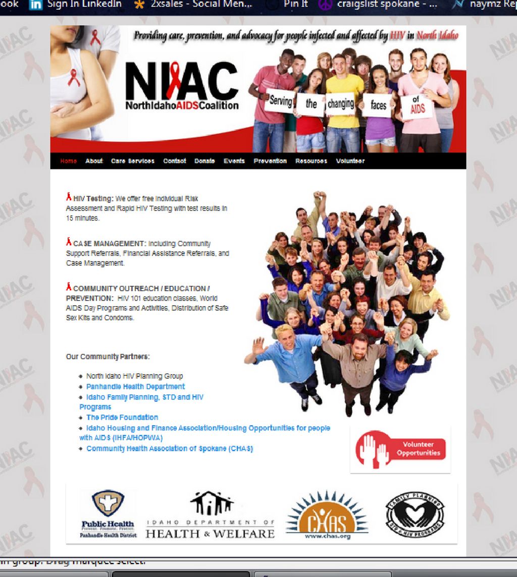 Website Example http://northidahoaidscoalition.org
