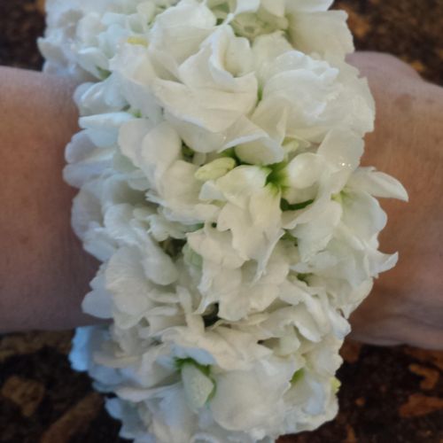 Lovely wrist corsage for the Mother and/or Grand m