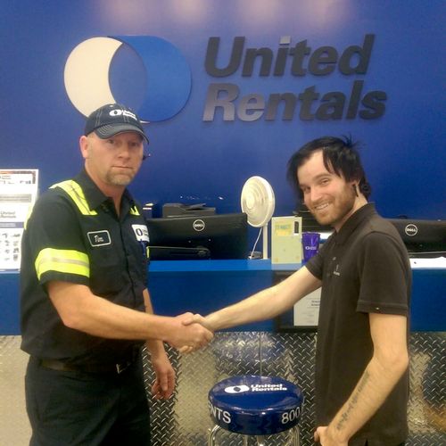 Tim with United Rental after Installing over 20 pr