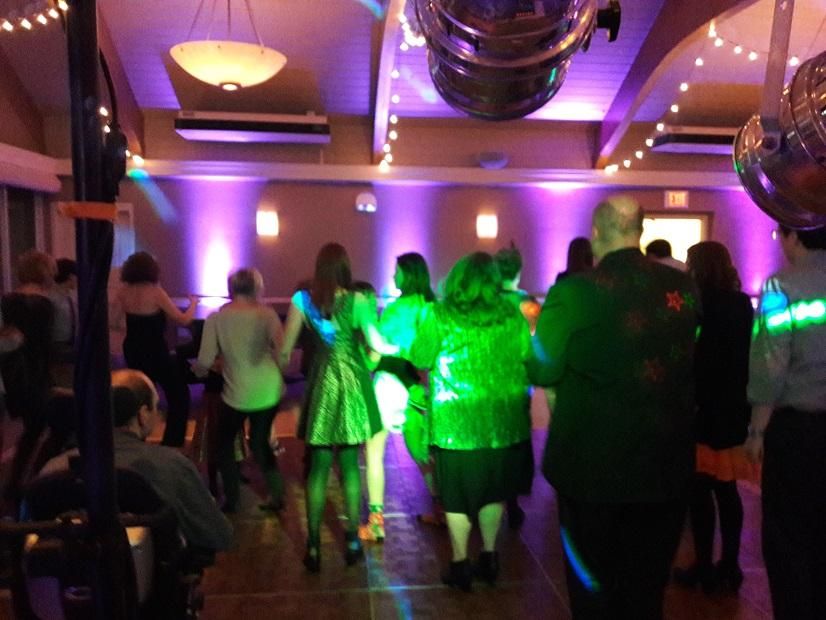Cupid Shuffle at a wedding for two septuagenarians