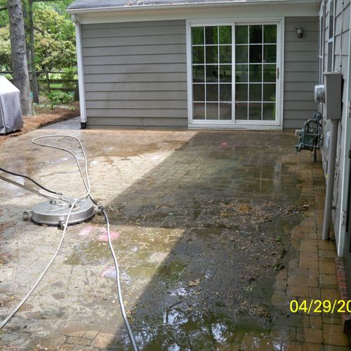 Paver patio...before