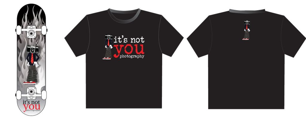T-shirt and skateboard design to promote local pho