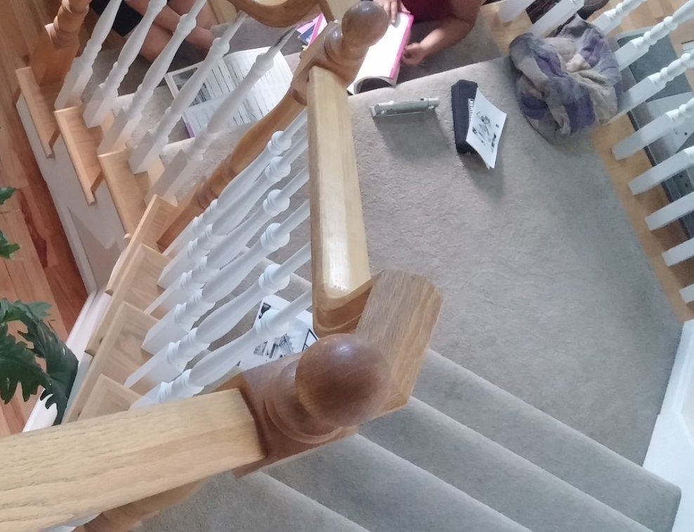 2. Before picture of Stair Handrail.