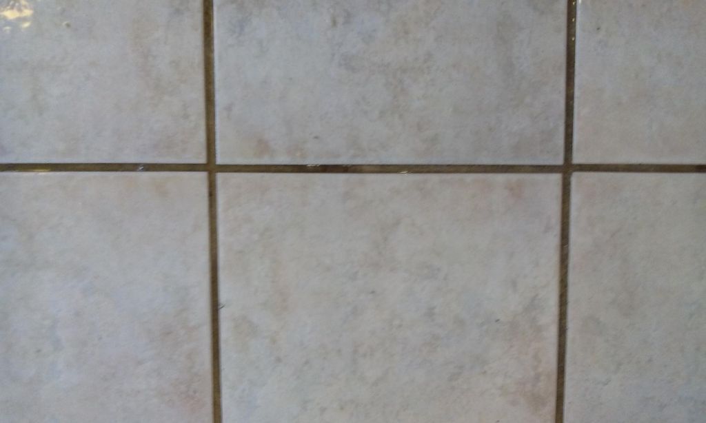 Soiled tile and grout