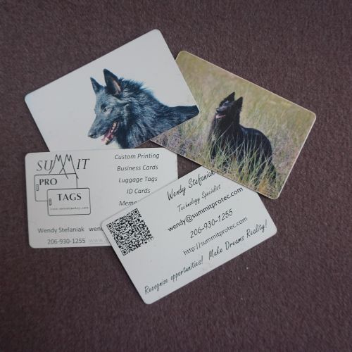 Unique, personalized business cards.