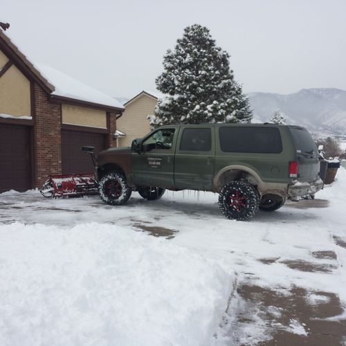 February 2015 snow plowing