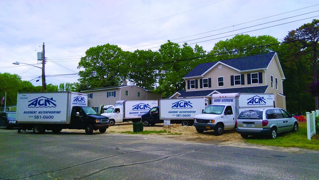 The ACM fleet on the job site in Bay Shore, NY.