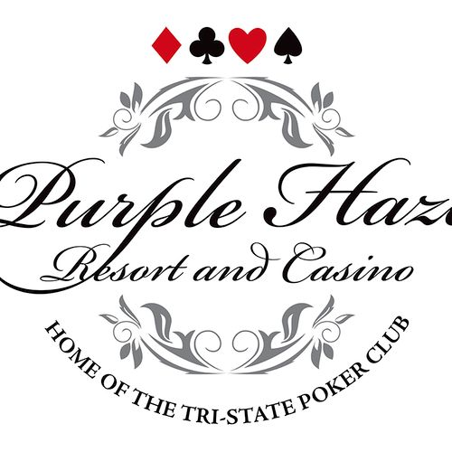 Purple Haze logo for embroidered pool table top