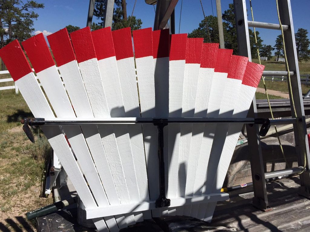 Individual blades completely repainted before inst