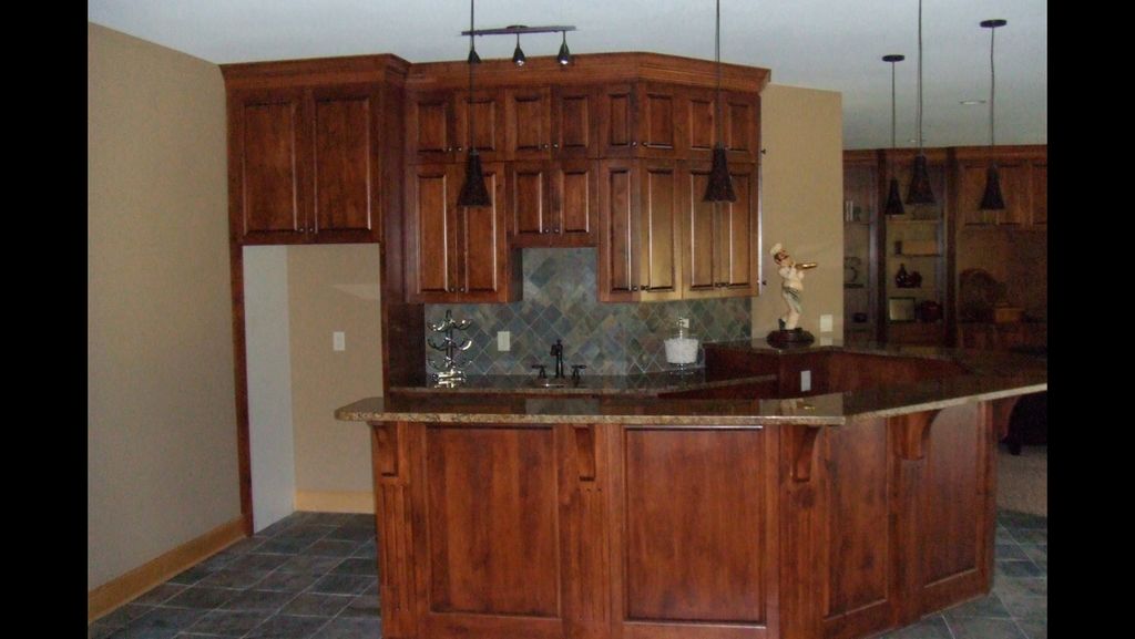 Custom cabinet and back splash install