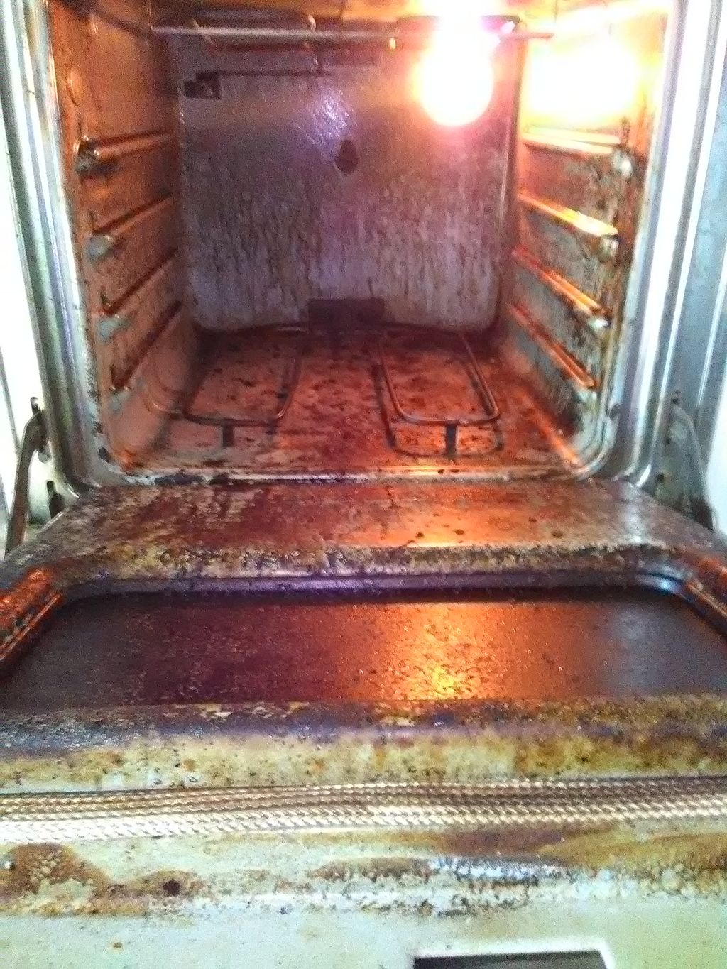 Over before cleaning