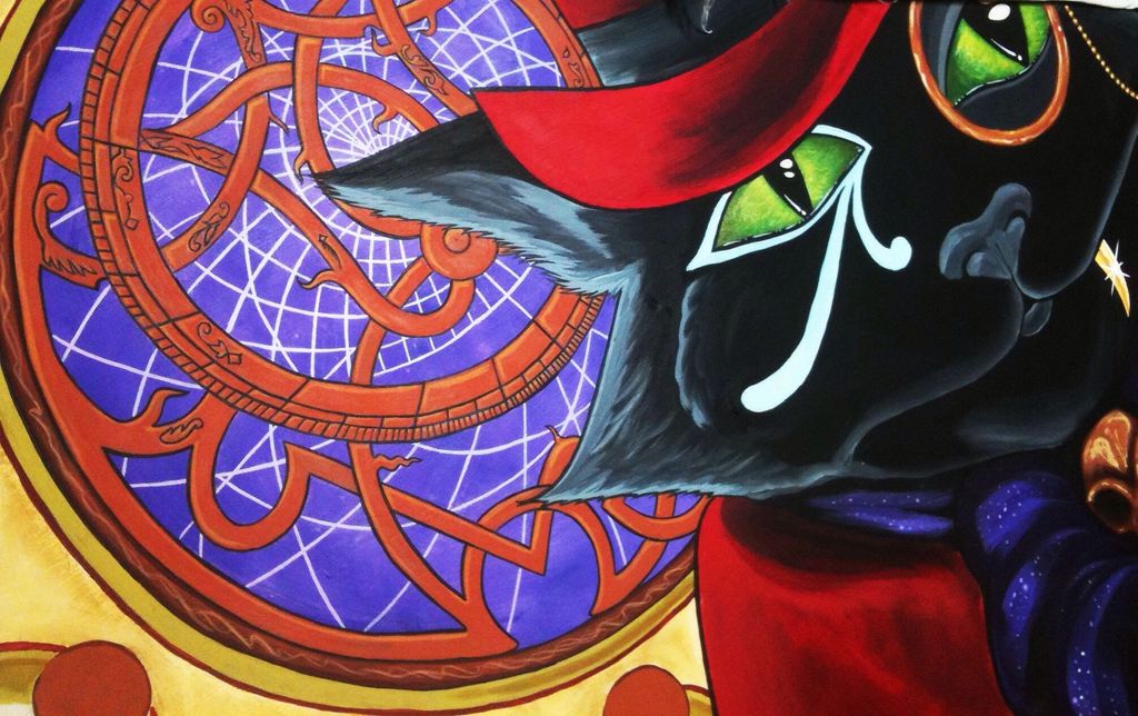 Astrocat 
Govina Taylor
acrylic on wood