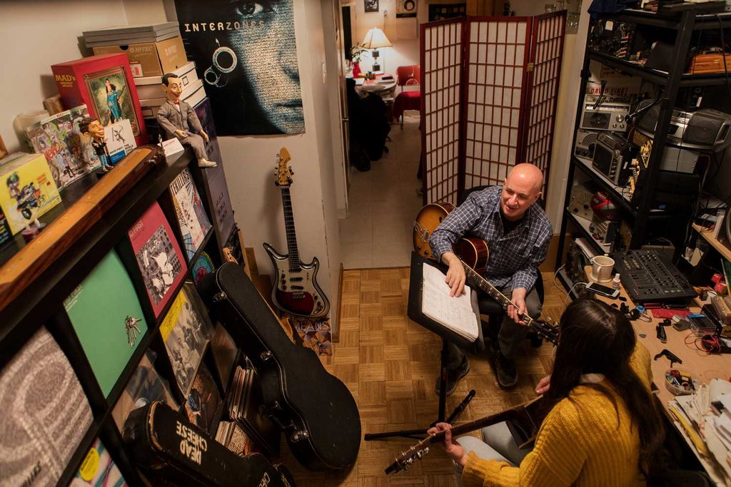 In my studio with a long-time student. Part of a N