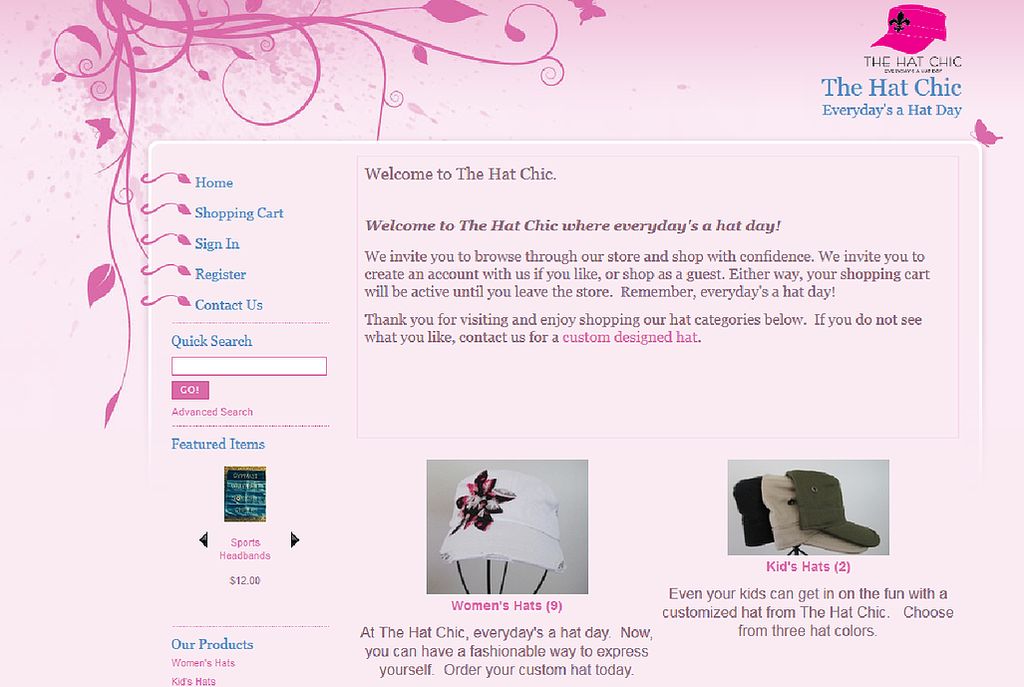 E-commerce website. Integrated online shipping, pu