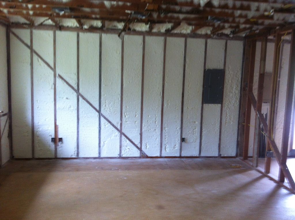 Framing with very efficient foam blown in.