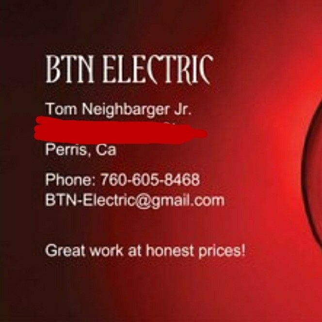 Tom Neighbarger- BTN Electrical