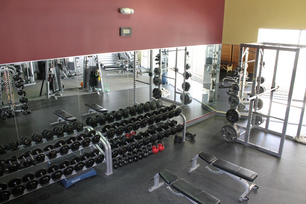 SA Fitness has all the free weights we need to bui