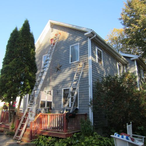 exterior siding installation and painting