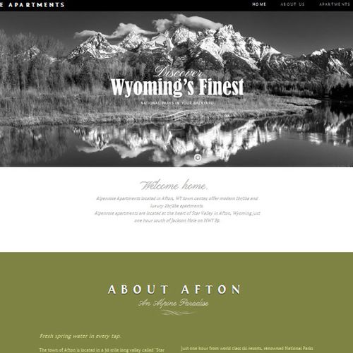 Alpenrose Apartments web development HTML/CSS