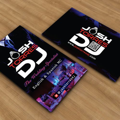 Josh Torres DJ Logo Design & Business Card Design