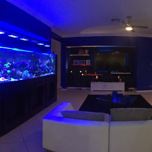 Installation of fish tanks lights