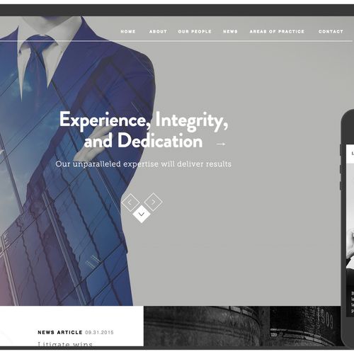 This Web Design is perfect for professionals, such