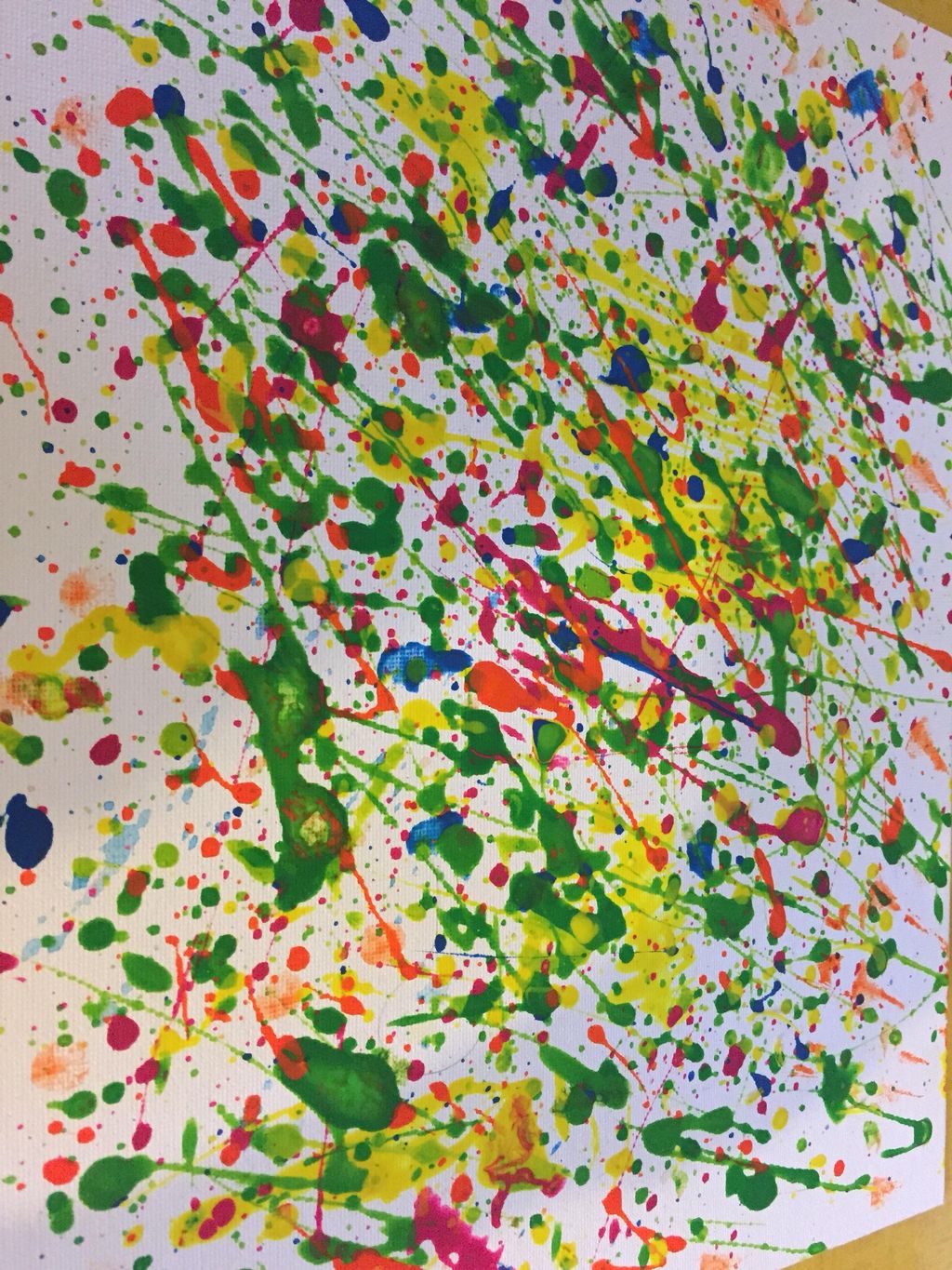 This a  sample of a Jack Pollack that I painted as