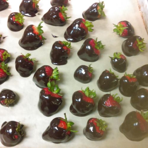 dipped chocolate covered strawberry