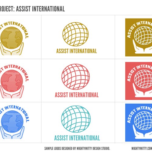 These are logo designs that I created for Assist I