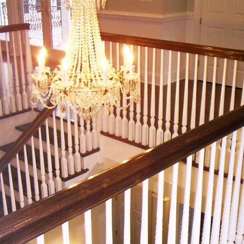 Make your handrails glow with a new finish.