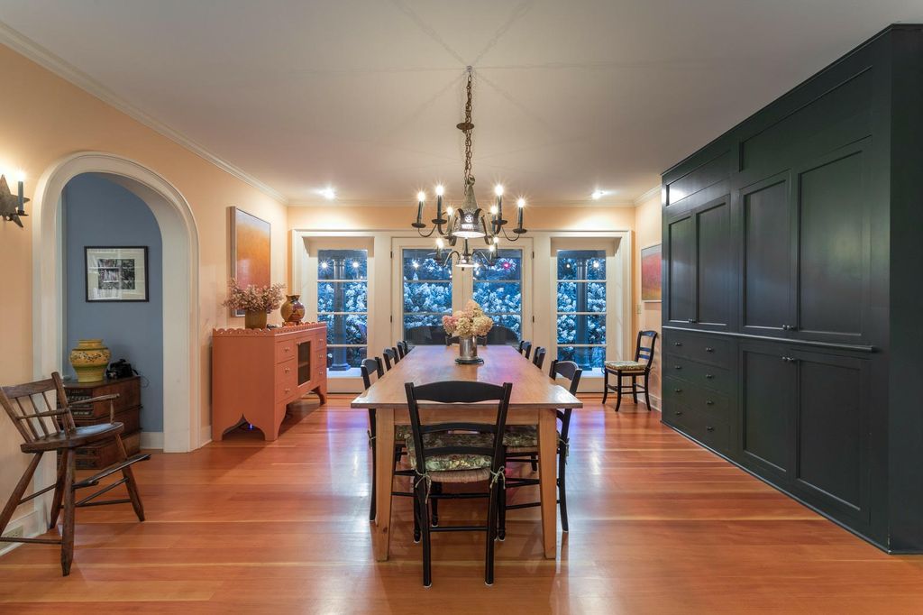 Hardwood Floor and Custom Made Cabinets