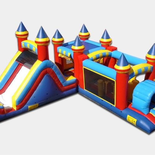 3 in 1 mini Castle 
Obstacle Course