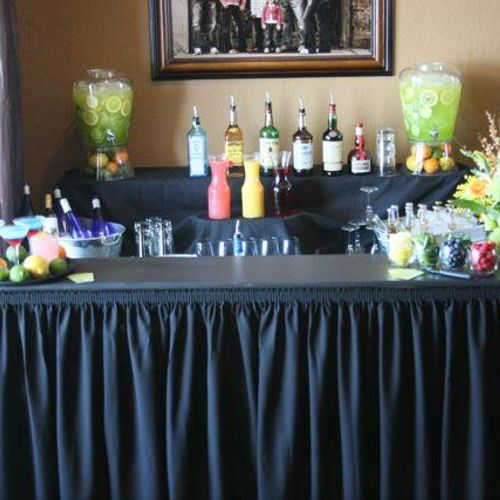 Our professional Bar set up.