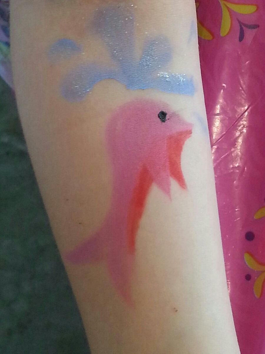 Dolphin on arm