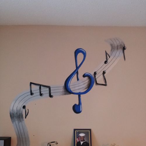Mural Of Music.... 4x4 ft over fireplace