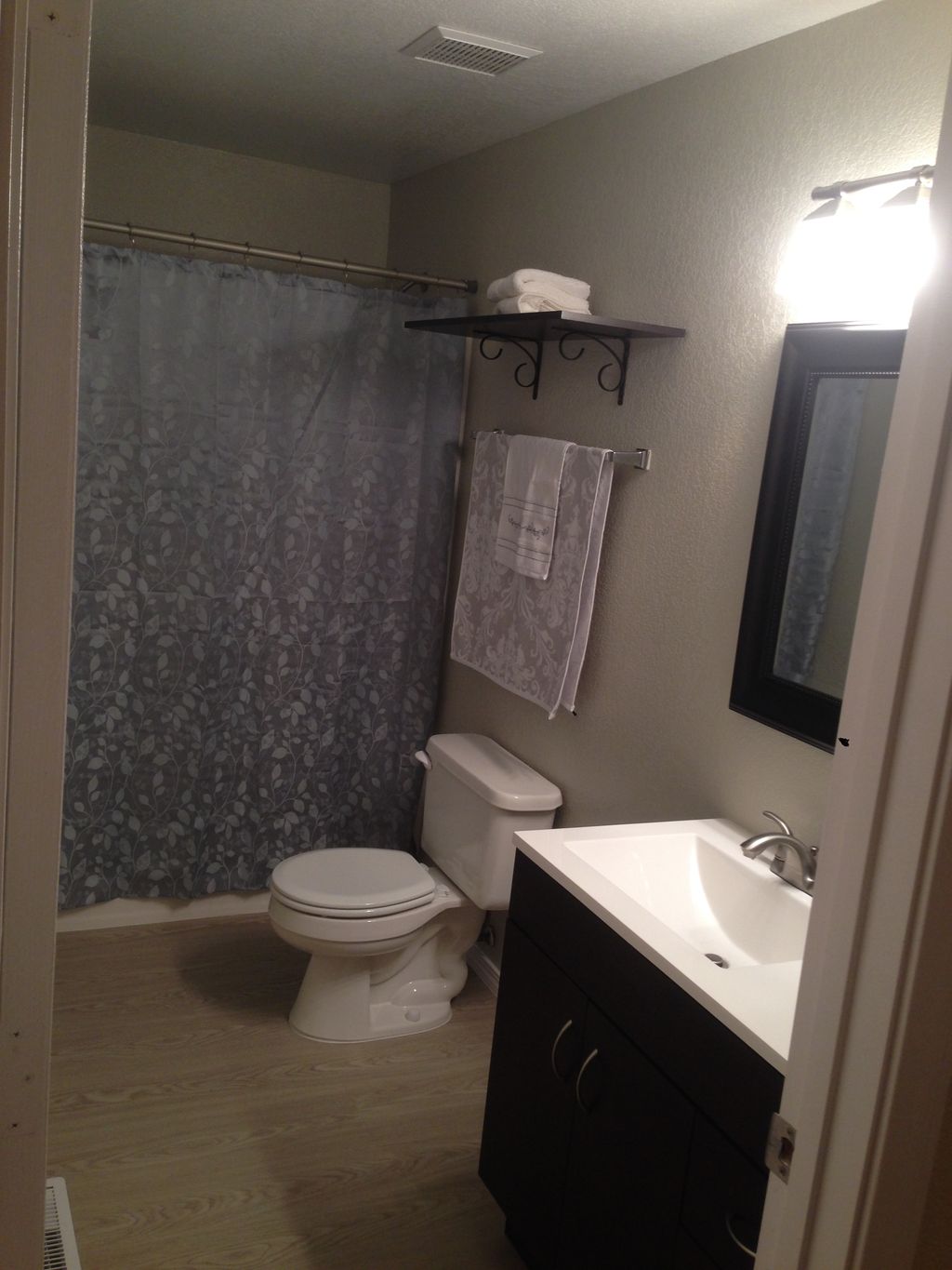 refurbished master bath