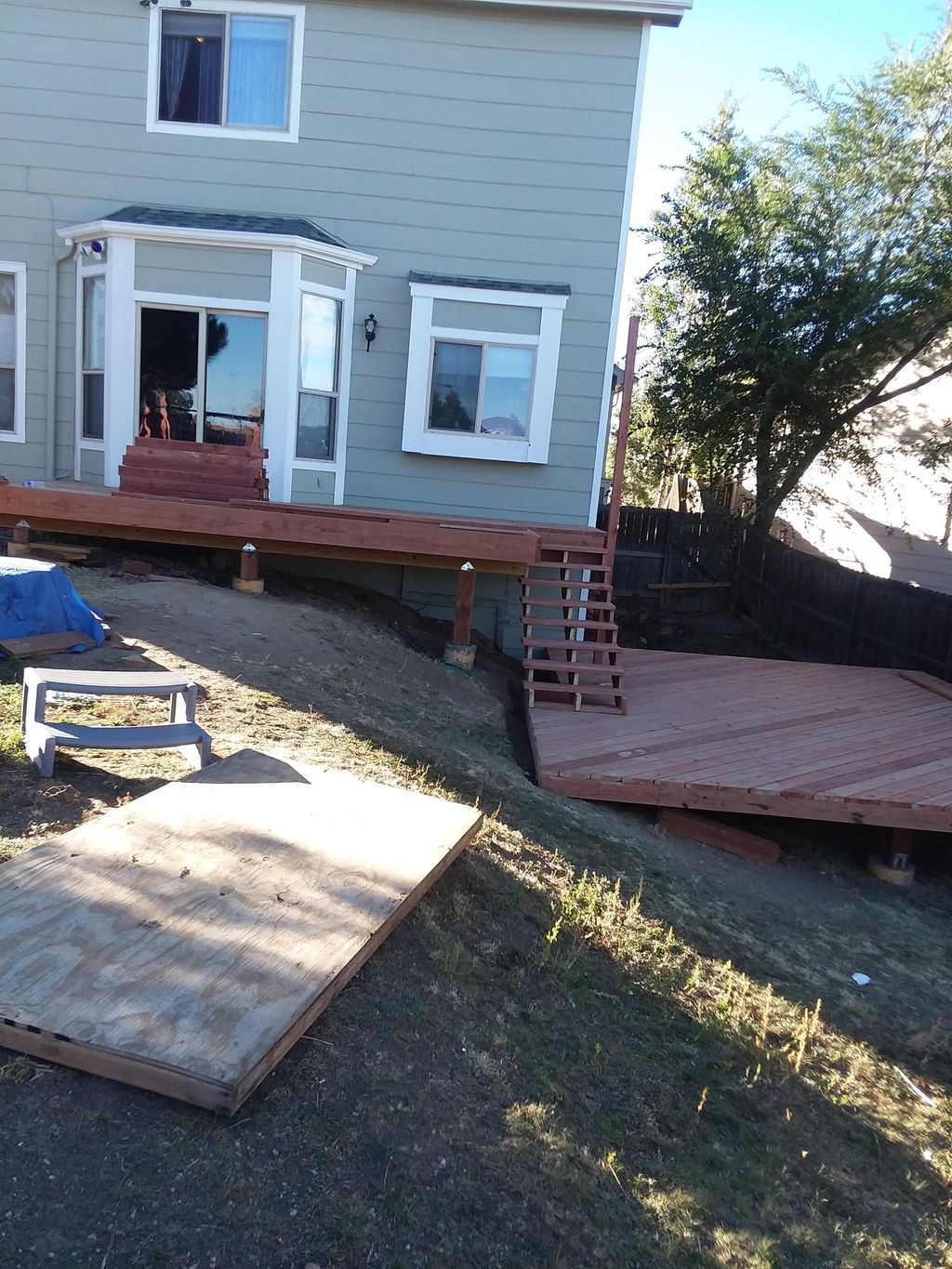They loved their deck  and invited me too their fi