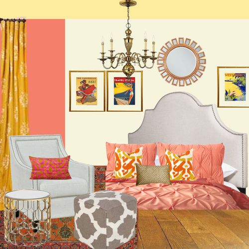 North Beach Bedroom- virtual makeover, Pinterest b